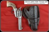 Antique holster and belt for 4 3/4 or 5 1/2 inch barreled Colt SAA, S&W and others - 6 of 12