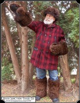 3 piece Buffalo Hide set of cold weather wear for a Giant of a man. - 1 of 11
