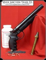 Desperado 8 inch barrel, percussion12 gauge double barrel shotgun pistol - 1 of 13