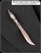Sterling Silver Mexican Knife pin.