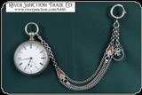 German Silver Draped Watch Chain - 3 of 6