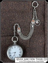 German Silver Draped Watch Chain - 1 of 6