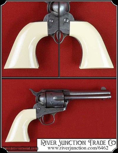 Colt SAA 1st, 2nd. & 3rd Gen. Grips ~ Ivory grip for 1873 Colt