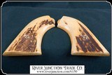 Hand made Elk Horn with Bark grips for the UBERTI 1875/90 Remington OR your ANTIQUE ORIGINAL 1875/90 Remington - 7 of 9