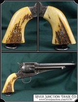 Hand made Elk Horn with Bark grips for the UBERTI 1875/90 Remington OR your ANTIQUE ORIGINAL 1875/90 Remington - 1 of 9