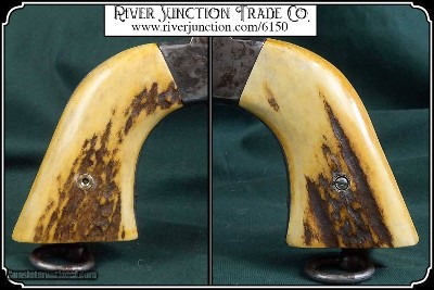 Hand made Elk Horn with Bark grips for the UBERTI 1875/90 Remington OR your ANTIQUE ORIGINAL 1875/90 Remington - Image 4 of 9