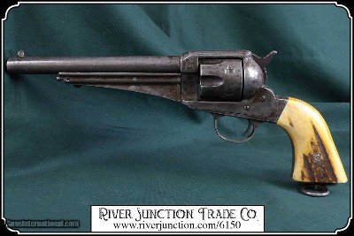 Hand made Elk Horn with Bark grips for the UBERTI 1875/90 Remington OR your ANTIQUE ORIGINAL 1875/90 Remington - Image 3 of 9