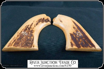 Hand made Elk Horn with Bark grips for the UBERTI 1875/90 Remington OR your ANTIQUE ORIGINAL 1875/90 Remington - Image 7 of 9