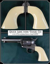 Large Ivory grips For M1873 Colt, Uberti,Cimarron, Pietta & most SAA grips - 1 of 10