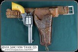 Antique brass spotted holster and belt for 4 3/4 inch barreled Colt SAA - 4 of 14