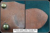Antique brass spotted holster and belt for 4 3/4 inch barreled Colt SAA - 13 of 14