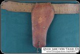 Antique brass spotted holster and belt for 4 3/4 inch barreled Colt SAA - 7 of 14