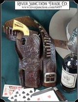 High Art bench made holster with well match hardware store belt - 1 of 12