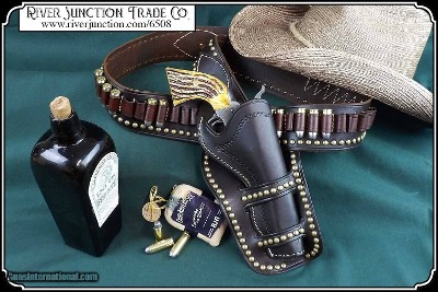 Cross Draw Cheyenne Spotted Holster for 4.75 to 5.5 in Barrel - Image 2 of 9