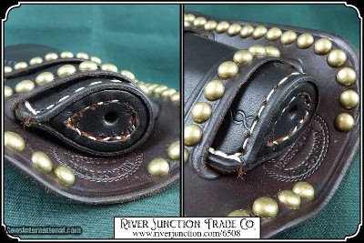 Cross Draw Cheyenne Spotted Holster for 4.75 to 5.5 in Barrel - Image 8 of 9