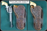 Top Quality Floral Carved Holster for 7 1/2 inch barreled Colt and more - 4 of 11