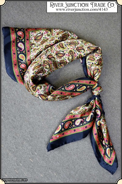 Bandana - Silk Bandana - Calico Print - Image 10 of 13