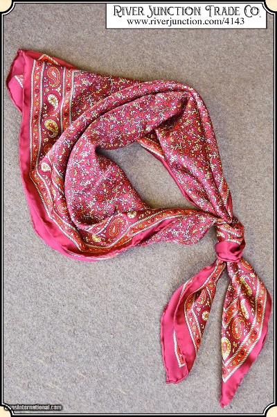 Bandana - Silk Bandana - Calico Print - Image 9 of 13