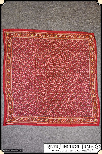 Bandana - Silk Bandana - Calico Print - Image 5 of 13