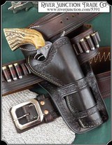 Cheyenne Holster with boarder stamping 4 3/4, 5-1/2 inch barrel. - 1 of 9