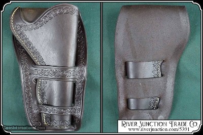 Cheyenne Holster with boarder stamping 4 3/4, 5-1/2 inch barrel. - Image 6 of 9