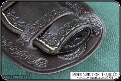 Cheyenne Holster with boarder stamping 4 3/4, 5-1/2 inch barrel. - Image 8 of 9
