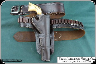 Cheyenne Leaf and Vine Border Holster for 7.5 in Barrels - Image 3 of 9