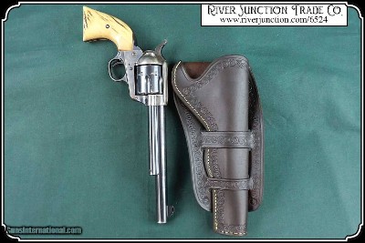 Cheyenne Leaf and Vine Border Holster for 7.5 in Barrels - Image 5 of 9