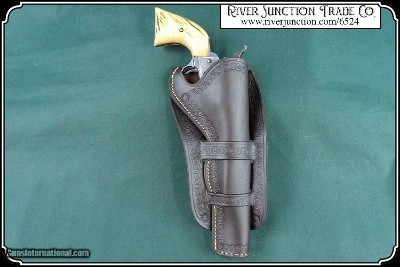 Cheyenne Leaf and Vine Border Holster for 7.5 in Barrels - Image 4 of 9
