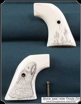 One of a kind Old Vaquero, Wrangler and more by John Cody Scrimshaw Ruger Grips - 1 of 7