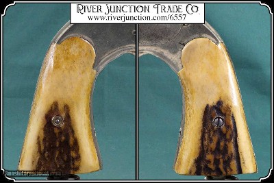 Grips for a Merwin Hulbert two piece ELK HORN WITH BARK - Image 4 of 8