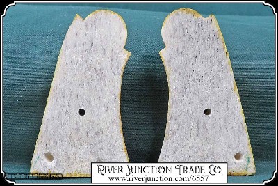 Grips for a Merwin Hulbert two piece ELK HORN WITH BARK - Image 7 of 8