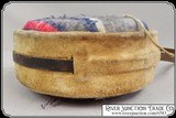 Leather & wool Covered Old West Two Quart Canteen - 5 of 7