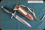 Hand made Gambler's Buffalo horn Handled knife with custom sheath - 4 of 11