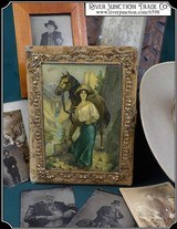 Great early Cowgirl Photo Album, multi-color on celluloid cover - 1 of 11