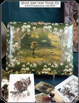 Victorian era Upland Game hunters Photo Album, multi-color on celluloid cover - 1 of 8