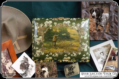 Victorian era Upland Game hunters Photo Album, multi-color on celluloid cover - Image 2 of 8