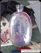 Flask, vintage pewter