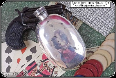 Flask, vintage pewter - Image 2 of 6