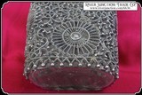 Glass Flask with filigreed pewter casing - 10 of 12
