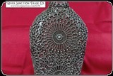Glass Flask with filigreed pewter casing - 8 of 12