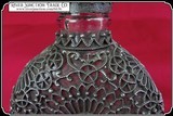 Glass Flask with filigreed pewter casing - 7 of 12