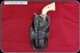 Hey Lefty !! Custom made hand carved black 4 5/8 inch holster - 3 of 8
