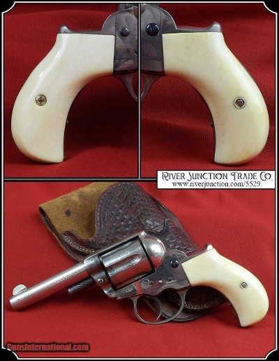 Colt Lightning & Thunderer Grips ~ Hand made Bone two piece Grips RJT#5529