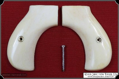 Colt Lightning & Thunderer Grips ~ Hand made Bone two piece Grips RJT#5529 - Image 6 of 9