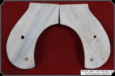 Colt Lightning & Thunderer Grips ~ Hand made Bone two piece Grips RJT#5529 - Image 8 of 9