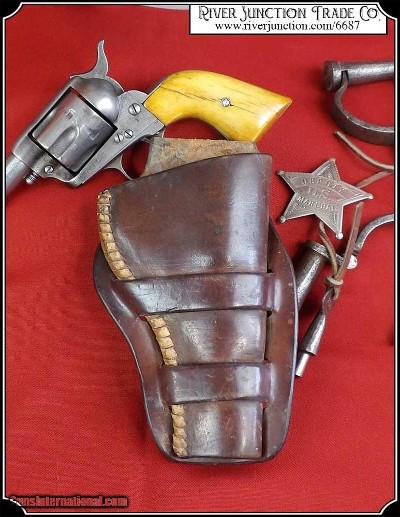 Rarest of the rare Herman H. Heiser holster for a 4 inch Colt SA Sheriffs Model