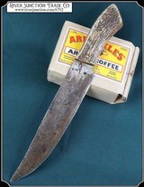 Antique original antique big butcher knife - 1 of 7