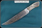 Antique original antique big butcher knife - 3 of 7