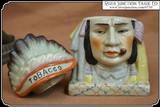 Antique Indian Chief Hand painted Tobacco Jar - 3 of 9
